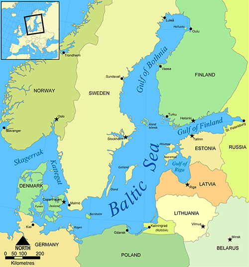 Baltic region - Baltic amber deposits